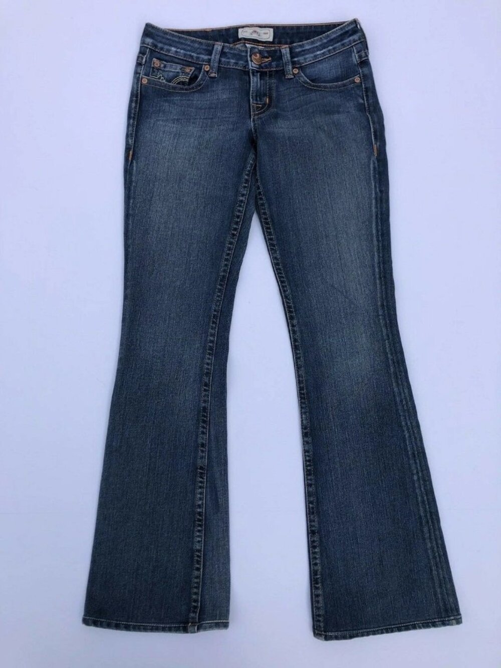 PRVCY Jeans Bootcut Light Wash Stretch Waist denim Sz 26